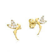 Cercei aur 14K zână cu cristale DiAmanti PSE0085G14K-AS